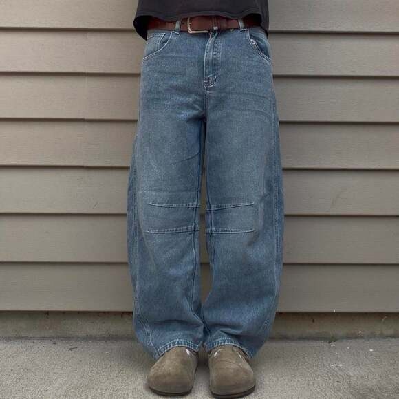 American Vintage Other - Vintage Y2K Baggy Wide Leg Stonewash Blue Jeans